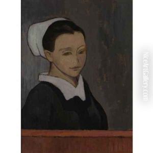 Bretonne a Pont Aven by Gad Frederik Clement