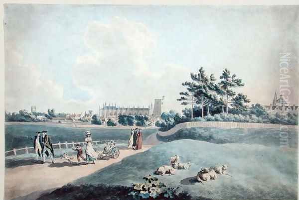 New College from the Parks, c.1790 - view 1