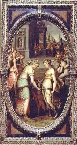 Juno borrowing the Girdle of Venus, 1572 by Francesco del Coscia