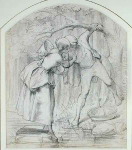 The Crossing, c.1860 by John Richard Clayton