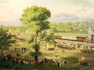 Railway in the Valley of Mexico, 1869