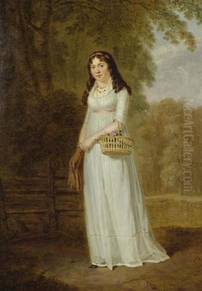 Bildnis Der Konigin Luise Von Preussen Wahrend Einer Promenade Im Park. 1797. - view 1