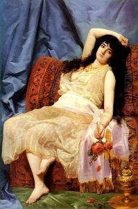 Une Jeune Orientale (A Young Oriental Woman) by Delphine Arnould de Cool