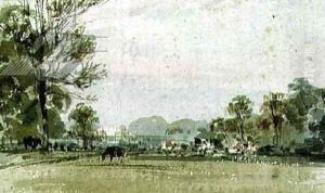 View of Hyde Park by F.J. Collignon