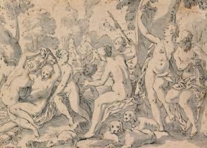 Die Schwangerschaft Der Callisto by Johann Konig