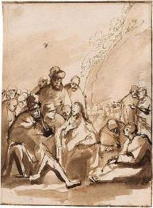 Christ Preaching by Philips Koninck