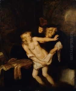 Susanna Und Die Beiden Alten. by Salomon Koninck
