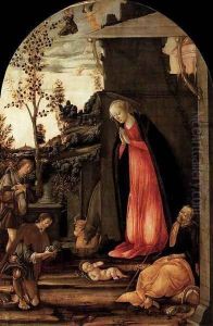 Adoration of the Shepherds 1490s by Michele Ciampanti