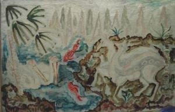 Biches, Poissons Et Pelicans - view 1
