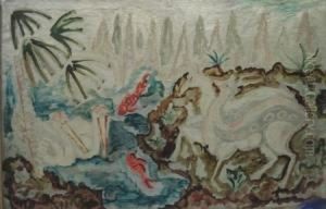 Biches, Poissons Et Pelicans