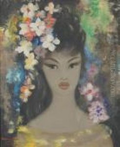 Femme Avec Les Fleurs Femme Avec Les Fleurs