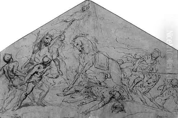 The Conversion of Saint Paul Design for a lunette - view 1
