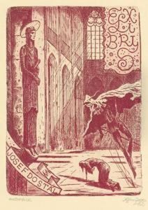 Ex Libris Josef Dostal by Jan Konupek