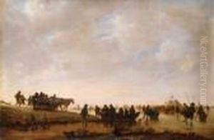 Winterlandschaft Mit
Eislaufern.
Ol Auf Holz (parkettiert). H 38; B 57 Cm.
Provenienz
: by Willem Gillisz. Kool