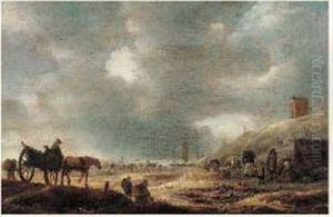 Scene De Bord De Mer by Willem Gillisz. Kool