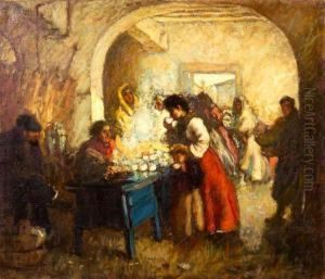 At The Market by Augustus B. Koopman