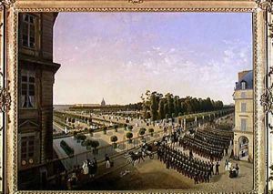 Review of Troops in the Jardin des Tuileries, 1835 Review of Troops in the Jardin des Tuileries, 1835