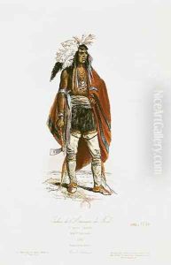 North American Indian, from 'Modes et Costumes Historiques', 1862 by Cartias