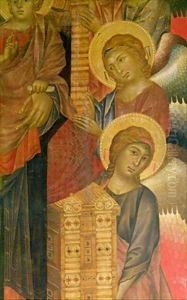 Angels from the Santa Trinita Altarpiece by Giovanni Cimabue