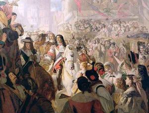 The Return of Charles II (1630-85) to Whitehall in 1660, 1867 by Alfred Barron Clay
