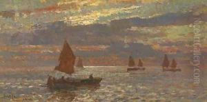 Tramonto in Laguna, Venezia by Beppe Ciardi