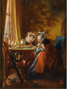 'deux Vieilles Amies S'entretenant' by Alexander Hugo Bakker Korff