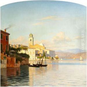 View Of The Town Salo At Lake Garda, Italy