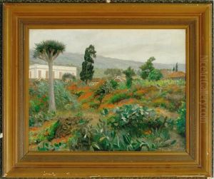 View Of Tenerife With The Teide Mountains In The Background by Valdemar Kornerup
