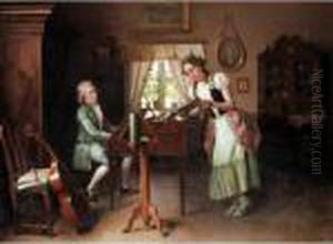 The Music Lesson by Valdemar Kornerup