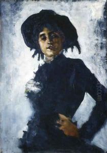 Portrait of a Lady in a Blackk Hat