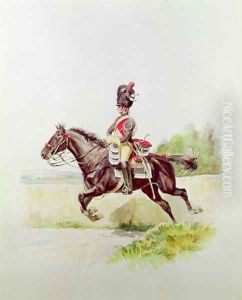 Soldier of the Imperial Guard on Horseback, 1898 by Victor Charreton
