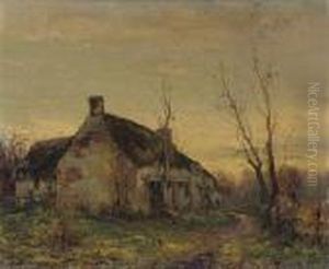 A Cottage At Dusk by Michel Korochansky