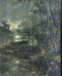 Sous Bois Au Crepuscule by Michel Korochansky
