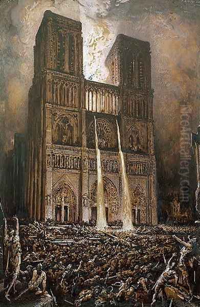 The Populace Besieging Notre-Dame - view 1