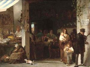 A bustling trattoria