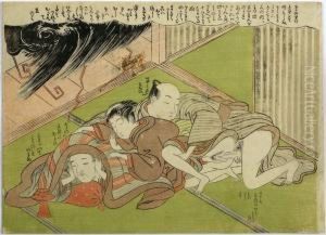 Mamesuke, Shunga by Isoda Koryusai