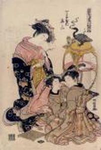 Chojiya Nai Meizan by Isoda Koryusai