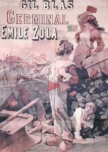 Poster advertising the publication of 'Germinal' by Emile Zola (1840-1902) in 'Gil Blas', 25th November 1878 by Leon Choubrac