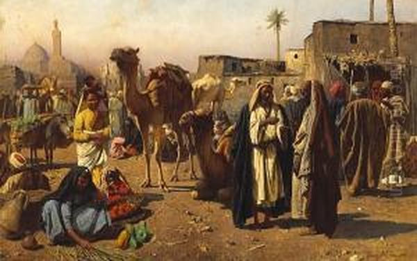 An Arab Market Scene - view 1