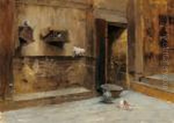 Colombaia In Un Cortile Orientale - view 1