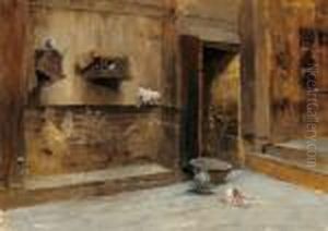 Colombaia In Un Cortile Orientale by Franz Xavier Kosler