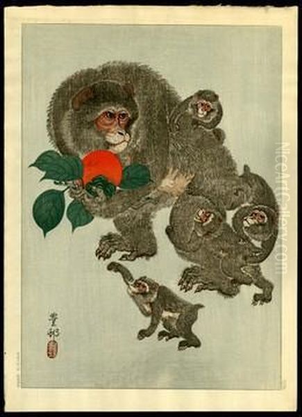 Monkeys And Persimmon - view 1