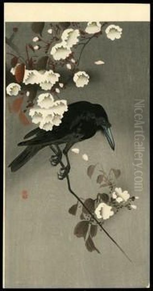Crow On A Cherry Branch - view 1