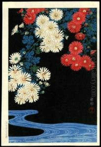 Chrysanthemum And Stream - view 1