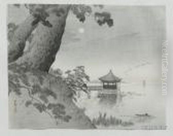 Pines Beside A Moonlit Bay - view 1