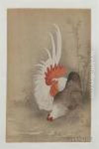 Hen And Rooster by Ohara Koson