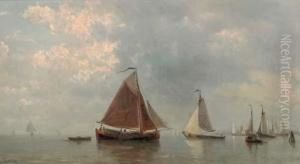 Sailing Vessels On A Calm