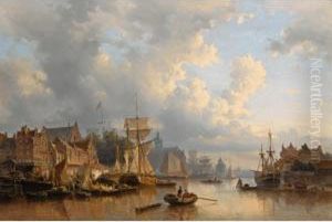 Ships On The River Ij, Amsterdam