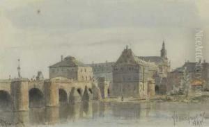 Blick Uber Die Alte Brucke Zum Deutschordenshaus