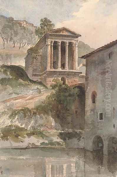 The Temple of Clitumnus, Umbria - view 1
